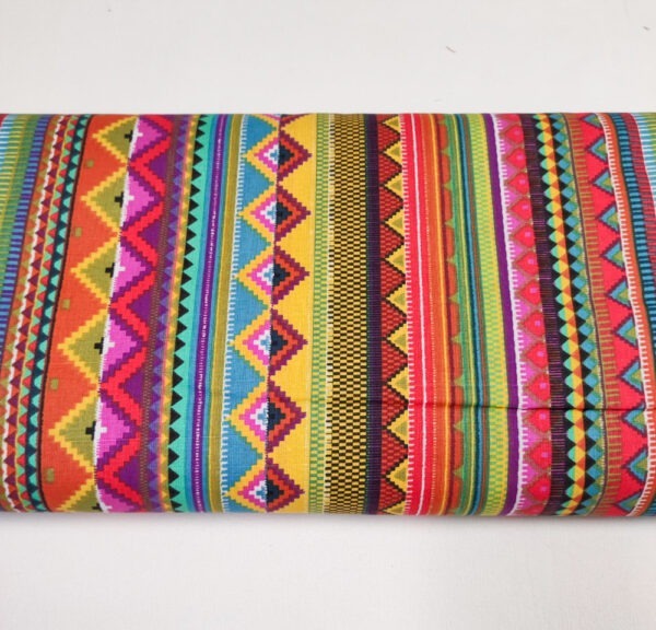Etno wzorki azteckie - tkanina bawełniana